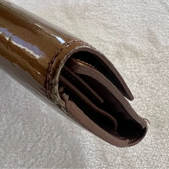 PROJECT Wallet! Auth Louis Vuitton Vernis Wallet, Caramel Color - Picture 12 of 13